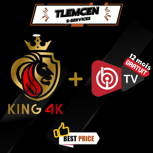 KING 4K + IBO PLAYER TLEMCEN ESERVICES